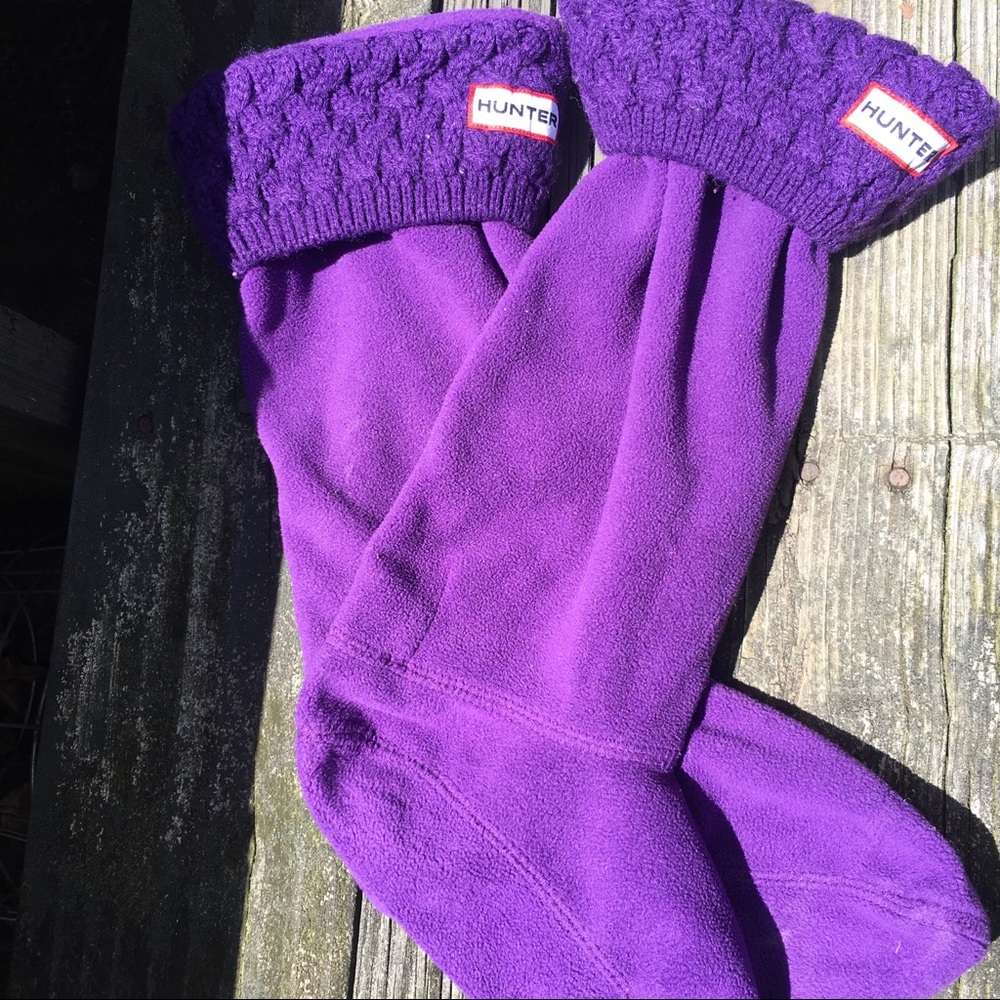 Purple Tall Boots Socks by Hunter